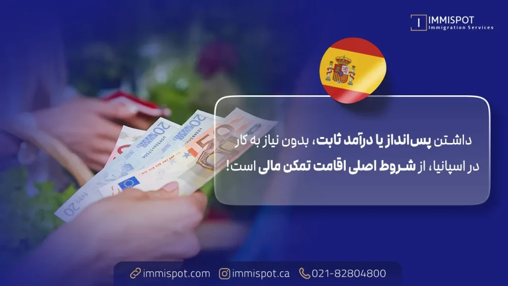 اقامت تمکن مالی اسپانیا