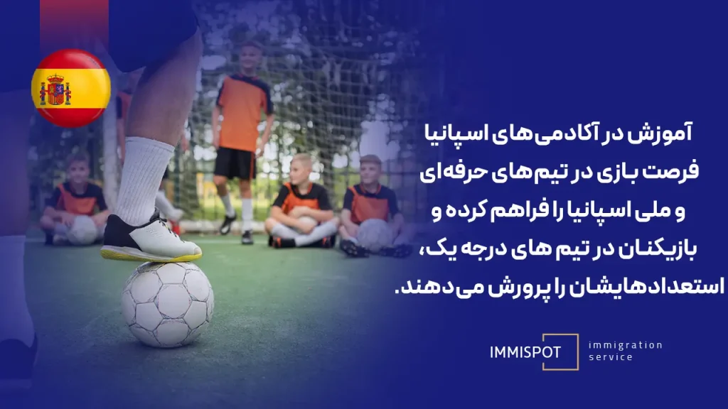 شرایط اخذ پذیرش از آکادمی فوتبال اسپانیا