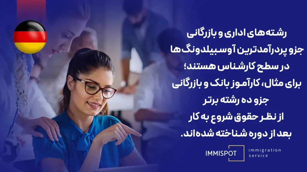 رشته های اداری و بازرگانی آوسبیلدونگ المان