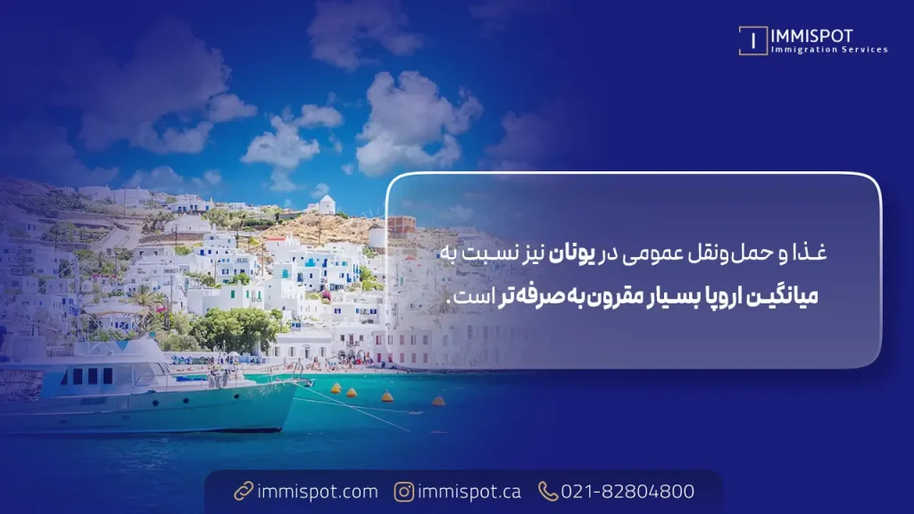 میانگین هزینه زندگی در یونان