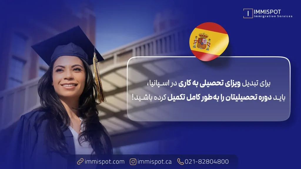 تبدیل ویزای تحصیلی به ویزای کاری اسپانیا