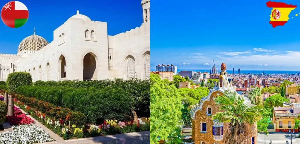 مقایسه هزینه زندگی در عمان با اسپانیا