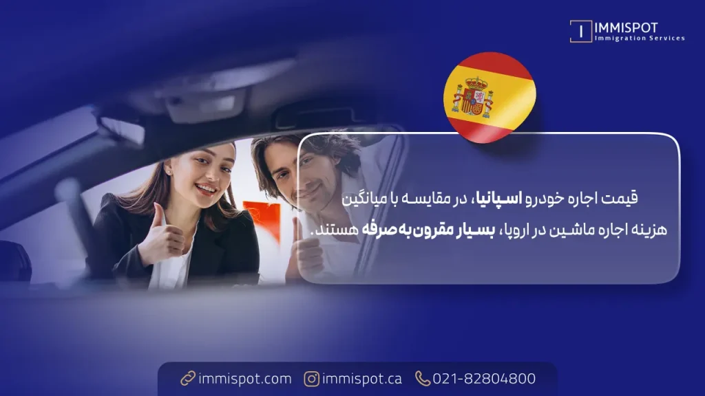 اجاره خودرو در اسپانیا