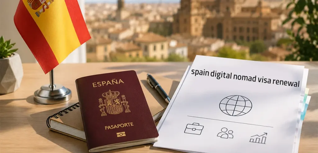 تمدید اقامت دیجیتال نومد اسپانیا